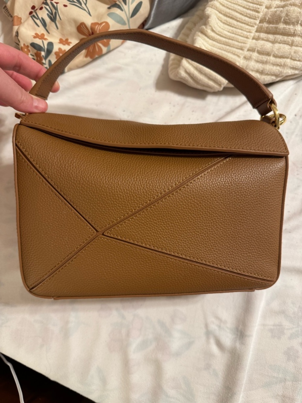 SOLD*****Quince Italian Leather Patchwork Bag Purse